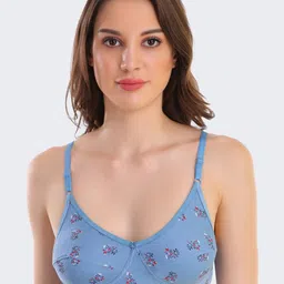 POOJA RAGENEE Floral Printed Full Coverage Everyday Cotton Bra-picture-10