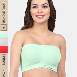 Amour Secret Pack of 3 Bandeau Full Coverage Bra-picture-37