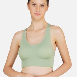 Poftik Full Coverage Removable Padding Workout Bra With Side Shaper image 1