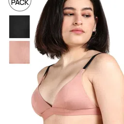 &CIRCUSWomen Pack of 2 Medium Coverage Seamless T-shirt Bra-image-39