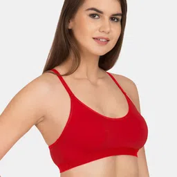Tweens Full Coverage Non-Padded Beginners Slip-on Workout Sports Bra image 3
