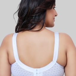 PLUMBURY Plus Size Full Coverage All Day Comfort Cotton Minimiser Bra image 4