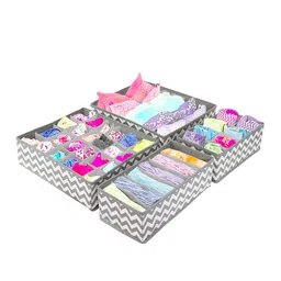 HOUSE OF QUIRK Set Of 4 Printed Foldable Storage Box-14