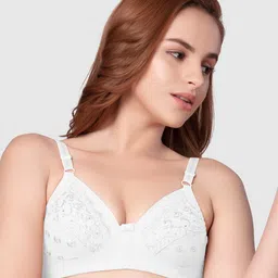 Daisy Dee Floral Embroidered Full Coverage Cotton Everyday Bra With All Day Comfort-picture-56