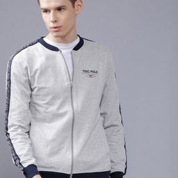 The Indian Garage Co Men Grey Melange Solid Sweatshirt-picture-21