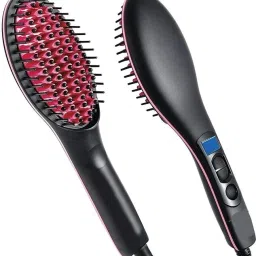 NIROSHA Hair Straightening Brush with Ceramic Heat Technology Electric Hair Styler-image-12