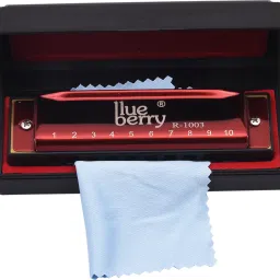 R-1003 10 Holes 20 Tones Blues Key Of C Diatonic Mouth Organ with Cover-picture-21