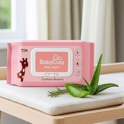 Baby Wipes, Pack of 1, 72 Sheets Each, Unscented Alcohol-Free,-image-42