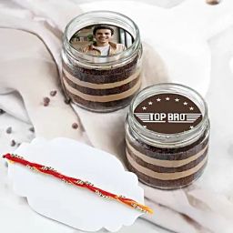 Top Bro Rakhi Delight Jar Cake with Rakhi-image-40
