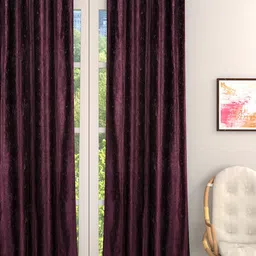 ROMEE Purple Single Room Darkening Door Curtain-image-83