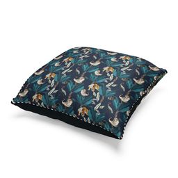 BIANCA Multicoloured Set of 2 Floral Square Cushion Covers image 3