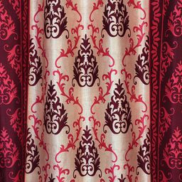 Cortina Set of 2 Damask Printed Window Curtains image 5