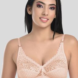 StyFun Pack Of 2 Beige & Green Non Padded & Non Wired Floral Bra-image-26