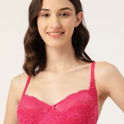 DressBerry Floral Non Padded T-Shirt Lace Bra-picture-49