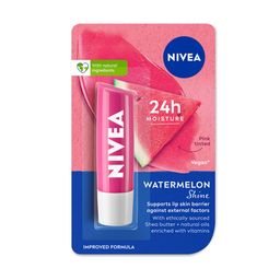 Nivea Caring Lip Balm - Watermelon Shine 24h Moisture with Natural Oils, Pink Shine 4.8 g-57