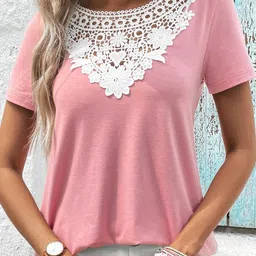 StyleCast x Revolte Self design Lace Inserts Top-picture-2