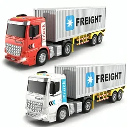dherik tradworld 1/16 Scale Shipping Container Toy Truck DIY Door Opening Twisting Truck-picture-5