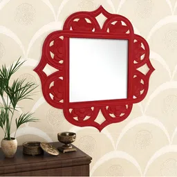VAS collection home Wooden Wall Mirror-39