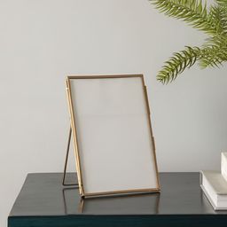 NILAAY Metron Rose Gold-Toned & Transparent Glass Table Photo Frames-39