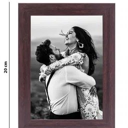Golden Peacock Brown Textured Rectangular Photo Frame image 5