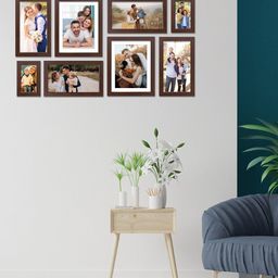 RANDOM Set Of 8 Burgundy Individual Photo Frames-36
