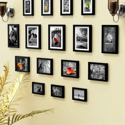 RANDOM Set Of 16 Black Solid Collage Photo Frames-17