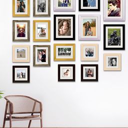 ArtzFolio White & Black 18 Pieces Wooden Wall Photo Frames-image-58