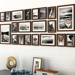 ArtzFolio Brown 20 Pieces Wooden Wall Photo Frames-image-8