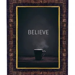 Hawai Black & Brown Motivational Quote With Wooden Wall Photo Frame-18