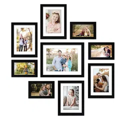 RANDOM Set Of 9 Black Individual Photo Frames image 2