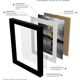 RANDOM Set Of 12 Brown Solid Wall Photo Frames image 3