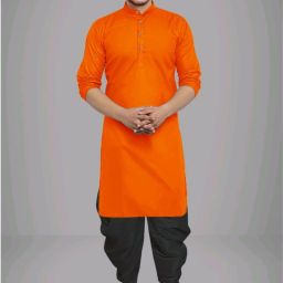 Men Cotton Blend Kurta Dhoti Set-image-62