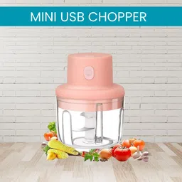 roar Mini Rechargeable Chopper, Electric Chopper for Onion, Garlic and VegetableA451 Electric Vegetable & Fruit Chopper-picture-1