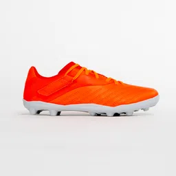 kipsta Kids Football Shoes Agility 140 Velcro Grass Orange-picture-11