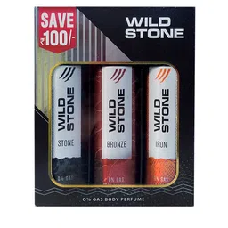 Wild stone Men Set Of 3 Body Spray - Iron + Bronze + Stone - 97g Each-24