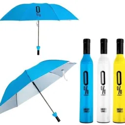 Compact Travel Umbrella with Stylish Wine Bottle Case Umbrella-23