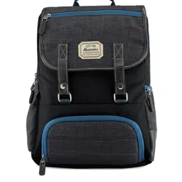 Harissons Unisex Grey & Blue 14 Inch Laptop Backpack with Hip Strap-7
