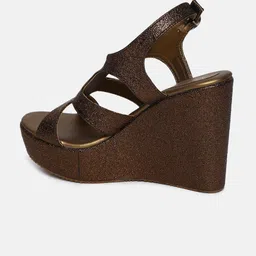 Marc Loire Embellished Wedge Heels With Backstrap image 4