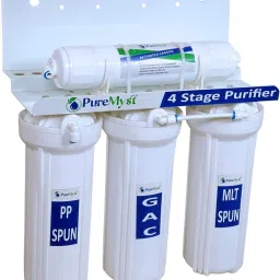 4 Stage Gravity Base Non Electric (No RO) Water Purifier With Activated Carbon Tap Mount Water Filter-image-6