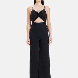 Kazo Shoulder Straps Cut-Out Detailed Cotton Basic Jumpsuit-picture-53