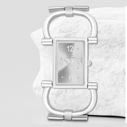 Iik Collection Girls Rectangle Silver Dial & Bracelet Style Chain Analogue Display Watch-31