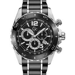 GC Men Brass Dial Stainless Steel Bracelet Style Straps Analogue Watch Y02015G2MF-image-55