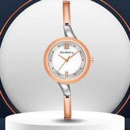 DressBerry Women Silver-Toned Brass Dial & Stainless Steel Analogue Watch DB-025-Silver-picture-11