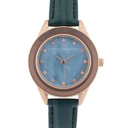 French Connection Women Embellished Dial & Leather Textured Straps Analogue Watch FCB5GRL-image-25