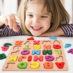3D MDF Wooden Educational Creative learning A To Z English Alphabets Board-picture-27