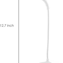glintac Battery Operated Table Lamp for Study ,Touch Control Eye Caring Lamp (White) Table Lamp image 2