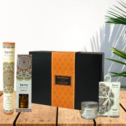 Sim & Ross Vanilla Gift Set | Incense Sticks & Holder, Candle Gifts for Family and Friends, Corporate Gifts Diffuser-17