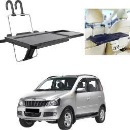 FT-08 Car Back Seat Tray, Foldable Laptop Desk and Food Tray For Mahindra Quanto Cup Holder Tray Table-image-76