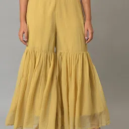 W Women Regular Fit Shantung Sharara-image-62