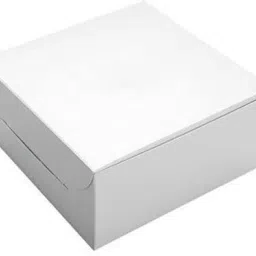 Cake Box Paper White Cake Box for 1 kg; Size - 10x10x4 inches Packaging Box-image-0